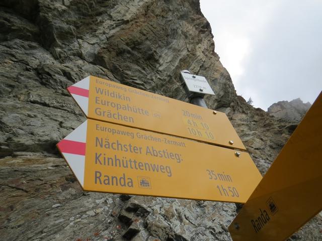 unsere Wanderung führt uns weiter aufwärts Richtung Kinhütte