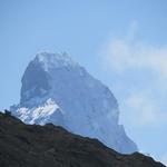 und plötzlich sehen wir den Gipfel des "Horu", wie die Walliser das Matterhorn nennen