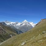 Zinalrothorn, Schalihorn, Weisshorn und Bishorn