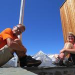 Erinnerungsfoto auf der Täschhütte