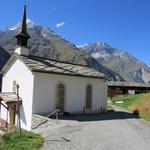 die schön gelegene kleine Kapelle auf Täschberg 1696 m.ü.M.