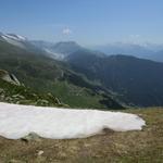 Blick Richtung Aletschgletscher