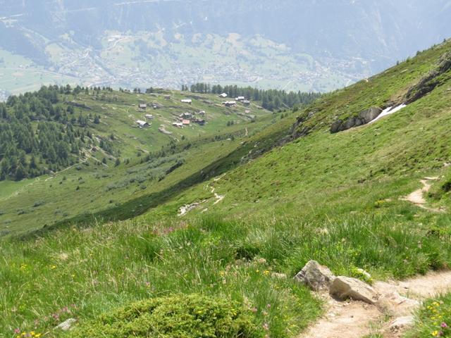 bei Punkt 2164 m.ü.M. wir nähern uns Nessel