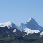 Blick zum Bishorn und Weisshorn