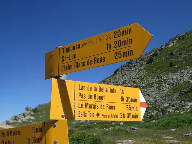 unser erstes Ziel lautet nun Lac de La Bella Tola