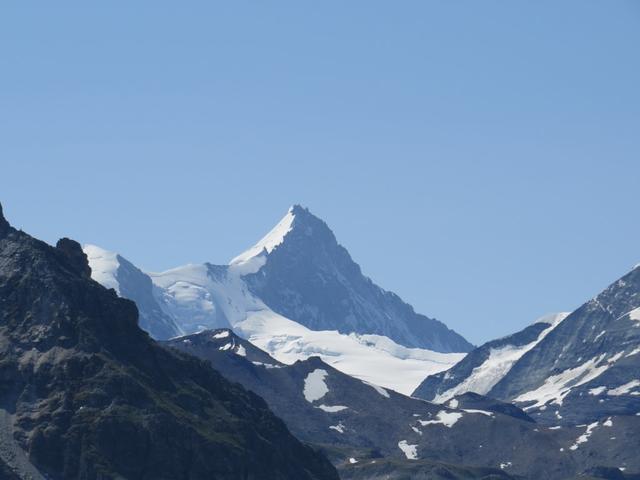 Blick zum Weisshorn, was für ein imposanter Berg
