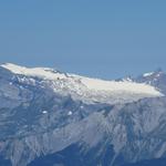 Blick zum Les Diablerets. Dort oben waren wir auch schon