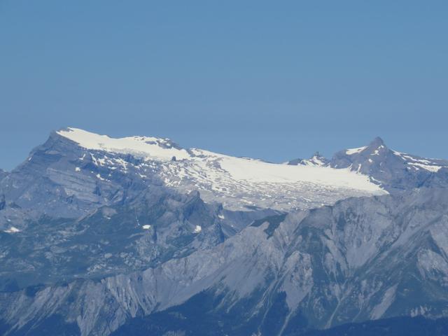 Blick zum Les Diablerets. Dort oben waren wir auch schon