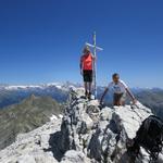 Gipfelfoto auf der Bella Tola