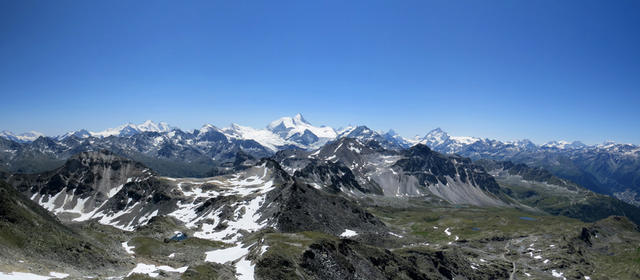 schönes Breitbildfoto. So eine Aussicht haben wir beim Abstieg geniessen können