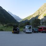 beim grossen Parkplatz am Ende des Val d'Anniviers 1675 m.ü.M.