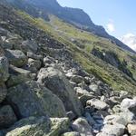 es ist noch ein langer Weg bis zur Cabane du Grand Mountet