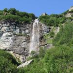 beim aufwärts laufen, können wir einen schönen Wasserfall bestaunen 1822 m.ü.M.