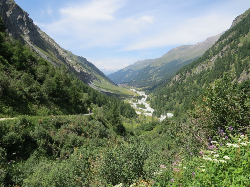 Blick auf das Val d'Anniviers und Zinal