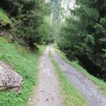 auf der orographisch linken Seite der Massaschlucht geht es nun talauswärts