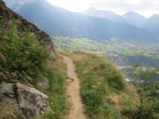 auf dem Weg zur Weggabelung bei Punkt 1265 m.ü.M.