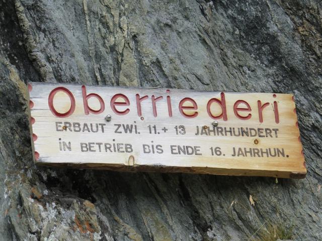 Infotafel zur Oberriederi Suone