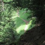 vorbei an Asp Punkt 1668 m.ü.M.