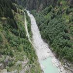 Blick in die Massaschlucht. Die Massaschlucht ist der Grand Canyon der Schweiz...