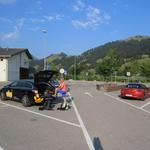 beim grossen Gypsera-Parkplatz in Schwarzsee
