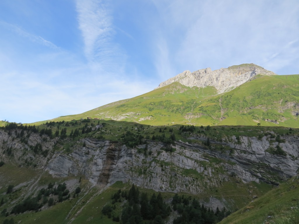 Blick zur gegenüberliegender Talseite zur Üsser Abnet und Fürenalp