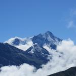 Blick zum Koloss vom Weisshorn mit Brunegghorn und Bishorn