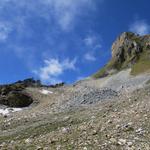 bei Punkt 2693 m.ü.M. blicken wir Richtung Col des Becs de Bosson