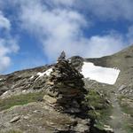 Steinmänner weisen einem den Weg zur Hütte