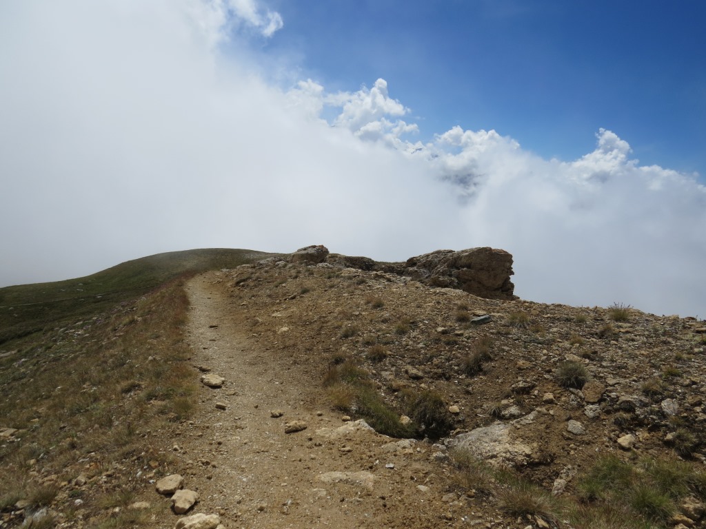 auf dem breiten Grat bei Punkt 2882 m.ü.M.