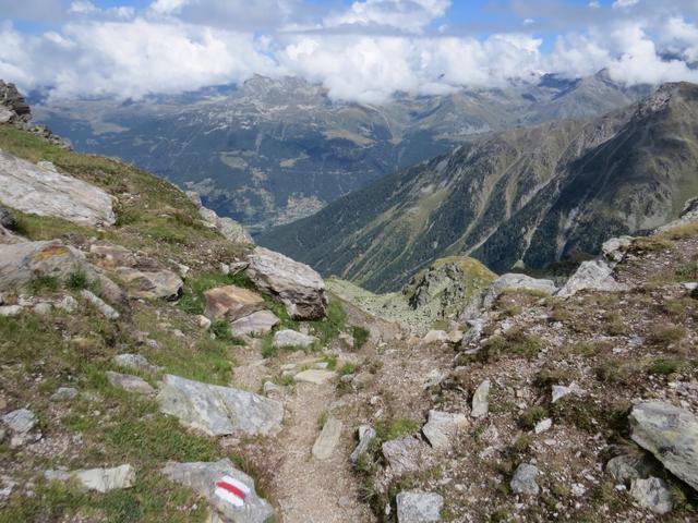 bei Punkt 2670 m.ü.M. endet der Höhenweg abrupt