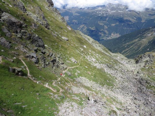 gut ersichtlich unser weiterer Wegverlauf