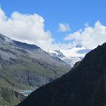 Blick zum Stausee Lac de Moiry und Grand Cornier