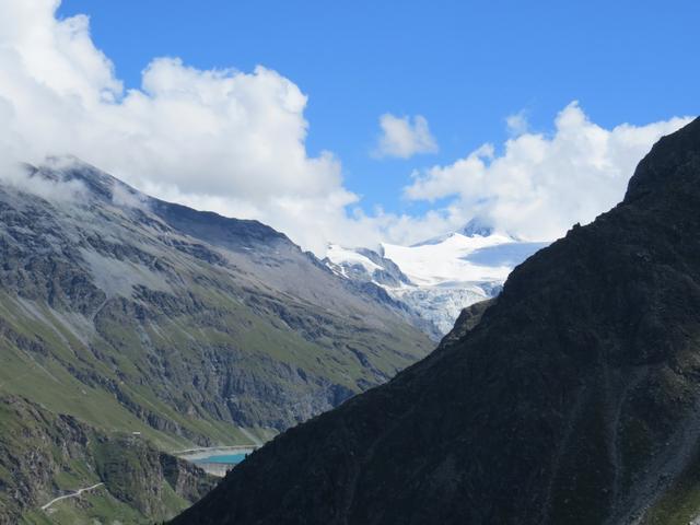 Blick zum Stausee Lac de Moiry und Grand Cornier