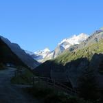 Blick zum Pointe de Zinal, Dent Blanche und Grand Cornier