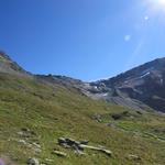 unser Blick schweift immer wieder auf die Gratkante am Turtmanngletscher wo sich die Hütte befindet