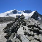 und plötzlich steht man auf dem Col de Tracuit 3250 m.ü.M.