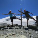 Erinnerungsfoto beim Turtmanngletscher