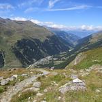 der Blick reicht vom Val de Zinal bis ins Val d'Anniviers