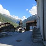 in St.Jean, ein Dorf nach Grimentz, haben wir wieder unser B&B Zimmer bezogen