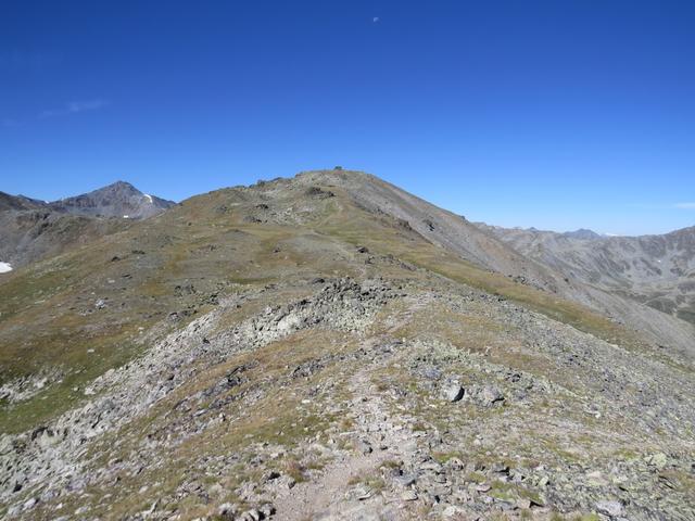 Blick hinauf zur Kuppe des Violenhorn (March)