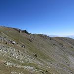 Blick zurück zum Grat von wo wir gekommen sind