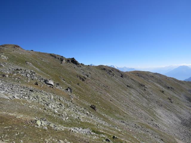 Blick zurück zum Grat von wo wir gekommen sind