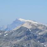 Blick zum Le Diablerets Gletscher. Dort oben waren wir auch schon