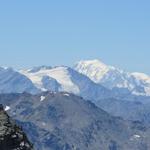 der Mont Blanc herangezoomt
