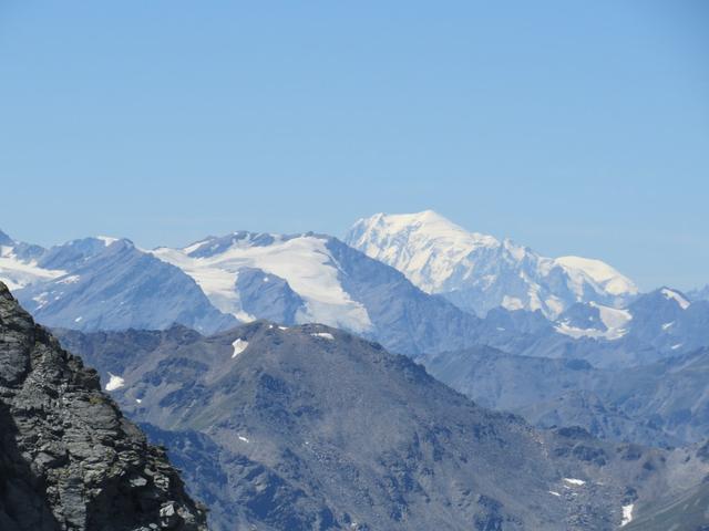 der Mont Blanc herangezoomt