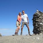 Erinnerungsfoto aufgenommen auf dem Piz Beverin