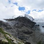 was für ein Panorama! Brunegggletscher, Stierberg und Turtmanngletscher