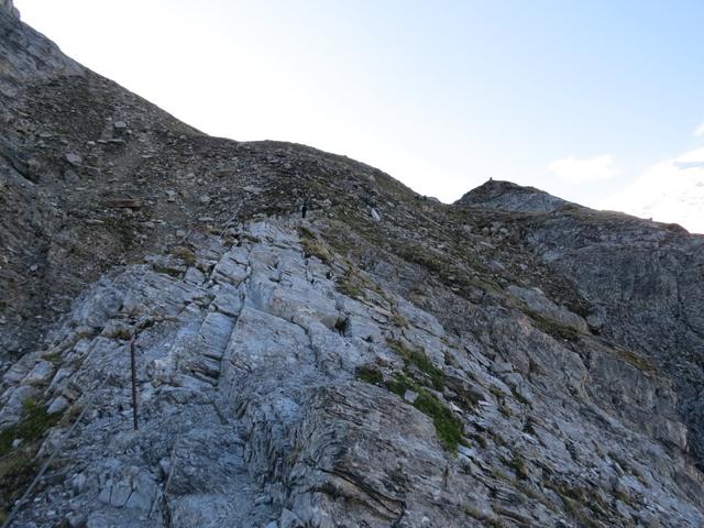 wir erreichen den Felskopf bei  2614 m.ü.M.