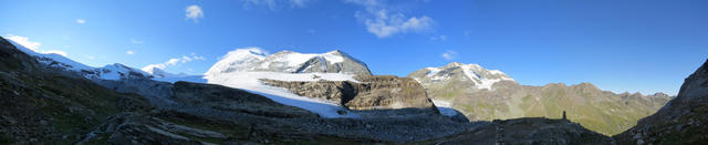 sehr schönes Breitbildfoto mit Blick auf den Brunegggletscher