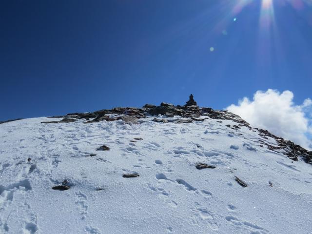 Blick zurück zum Innere Barrhorn. Der höchste Berg den wir je erklommen haben